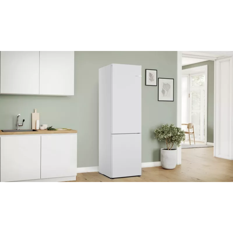 Bosch Serie 4 KGN392WCF lodówko-zamrażarka Wolnostojąca 363 L Biała