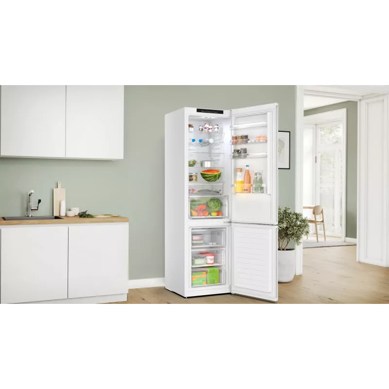 Bosch Serie 4 KGN392WCF lodówko-zamrażarka Wolnostojąca 363 L Biała