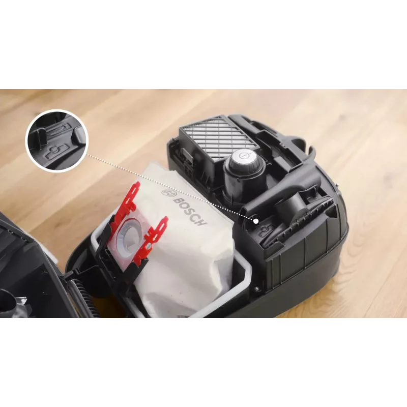 Odkurzacz Bosch BGB41PET1 4 L Cylindrowy Na sucho 700 W Worek na kurz