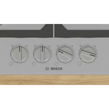 Bosch Serie 6 PCP6A5I90 hob Stal nierdzewna Do zabudowy 60 cm Gaz 4 stref(y)