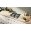 Bosch Serie 6 PCP6A5I90 hob Stal nierdzewna Do zabudowy 60 cm Gaz 4 stref(y)