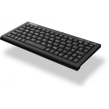 Klawiatura KeySonic ACK-3401U (UK) do użytku domowego USB QWERTY UK English Czarna