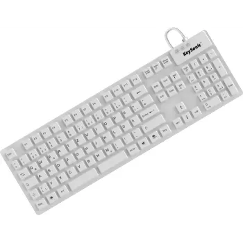KeySonic KSK-8030 IN (DE) biała klawiatura przemysłowa USB QWERTZ niemiecka