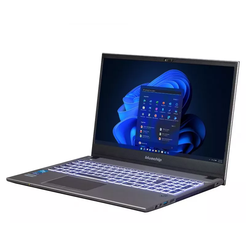 bluechip TRAVELline L15W17 Intel® Core™ i5-1335U Procesor / do 4,60 GHz, Windows 11 Pro, 15,6 cala matowy panel IPS, 1920 x 1080, 16 GB DDR4, 500 GB NVMe SSD, WLAN 802.11 ax, Bluetooth 5.3, Gigabit Ethernet, Karta graficzna Intel® Iris® Xe, DVD±RW, standard wojskowy MIL-STD 810G