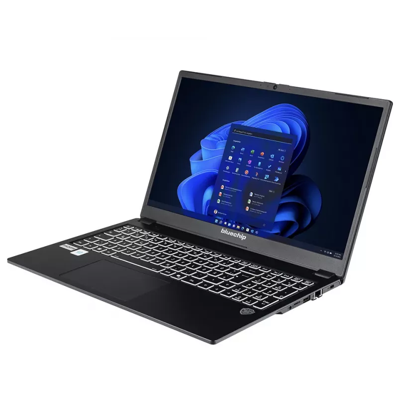 bluechip TRAVELline L15W19 Intel® Core™ 5 Procesor 120U / do 5.00 GHz, Windows 11 Pro, 15,6 inch matowy panel IPS, 1920 x 1080, 16 GB DDR5, 500 GB NVMe SSD, Intel® Wi-Fi 7, Bluetooth 5.4, Intel® Grafika, Thunderbolt™ 4 przez port Type-C