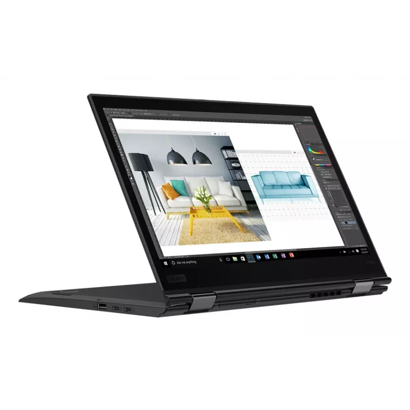 T1A Lenovo ThinkPad X1 Yoga (3. gen.) odnowiony Intel® Core™ i7 i7-8650U Hybrydowy (2 w 1) 35,6 cm (14 cali) Dotykowy Full HD 16 GB LPDDR3-SDRAM 512 GB SSD Wi-Fi 6 (802.11ax) Windows 11 Pro Niemiecki Czarny