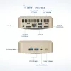 Mini PC FutureNUC Lux NUC 13i5HL – Intel Core i5-13420H, 16 GB DDR4, 512 GB SSD, Intel Iris Xe, Windows 11 Pro, Złoty