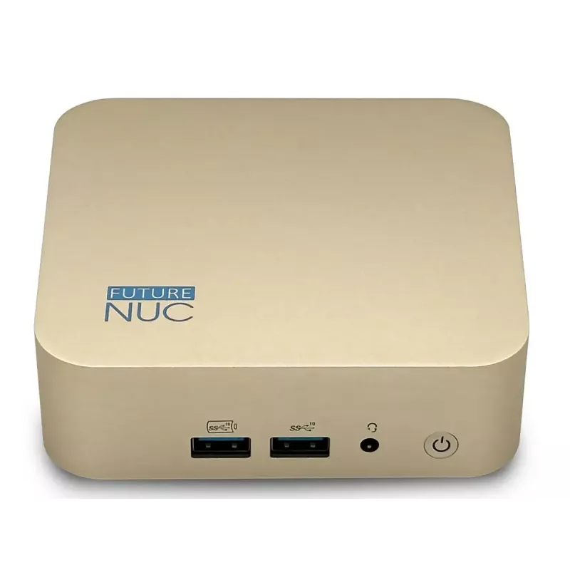 Mini PC FutureNUC Lux NUC 13i5HL – Intel Core i5-13420H, 16 GB DDR4, 512 GB SSD, Intel Iris Xe, Windows 11 Pro, Złoty