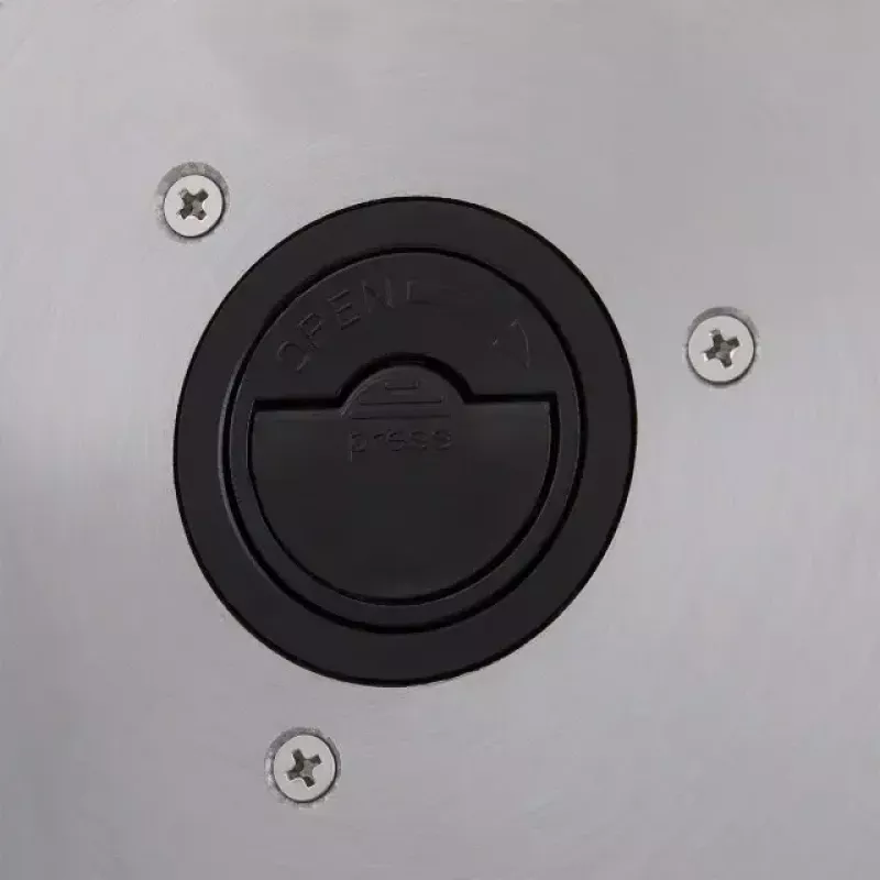 Elektryczna krajalnica do żywności HEINRICH'S HMA 8704 — kompaktowa metalowa obudowa, 200 W, grubość plastra 1–15 mm, ostrze ze stali nierdzewnej Ø