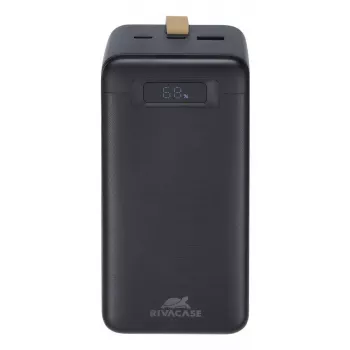 Powerbank Rivacase VA1084 litowo-polimerowy 40000 mAh, Quick Charge 3.0, 2× USB-C + 1× USB-A, czarny