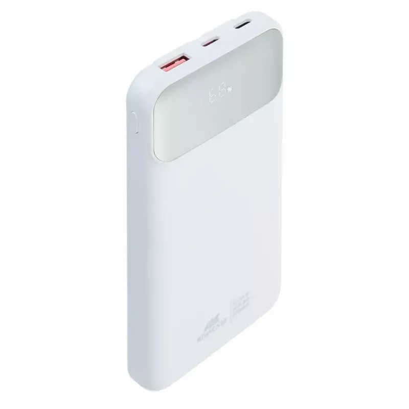 Przenośny powerbank Rivacase VA2211WH — 10000 mAh, PD 3.0, QC 3.0, 1x USB-A + 2x USB-C, 22.5 W wyjście