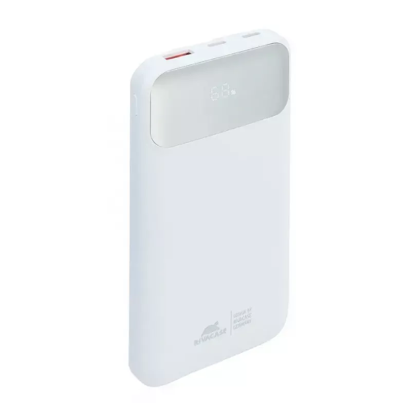 Przenośny powerbank Rivacase VA2211WH — 10000 mAh, PD 3.0, QC 3.0, 1x USB-A + 2x USB-C, 22.5 W wyjście