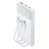Przenośny powerbank Rivacase VA2211WH — 10000 mAh, PD 3.0, QC 3.0, 1x USB-A + 2x USB-C, 22.5 W wyjście