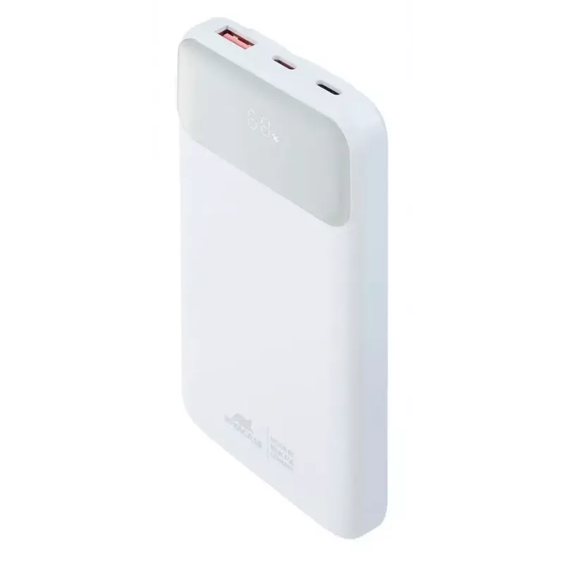 Przenośny powerbank Rivacase VA2211WH — 10000 mAh, PD 3.0, QC 3.0, 1x USB-A + 2x USB-C, 22.5 W wyjście