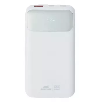 Przenośny powerbank Rivacase VA2211WH — 10000 mAh, PD 3.0, QC 3.0, 1x USB-A + 2x USB-C, 22.5 W wyjście