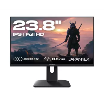 JAPANNEXT JN-I238FHD200F monitor komputerowy 60,5 cm (23,8 cala) 1920 x 1080 pikseli Full HD LCD Czarny