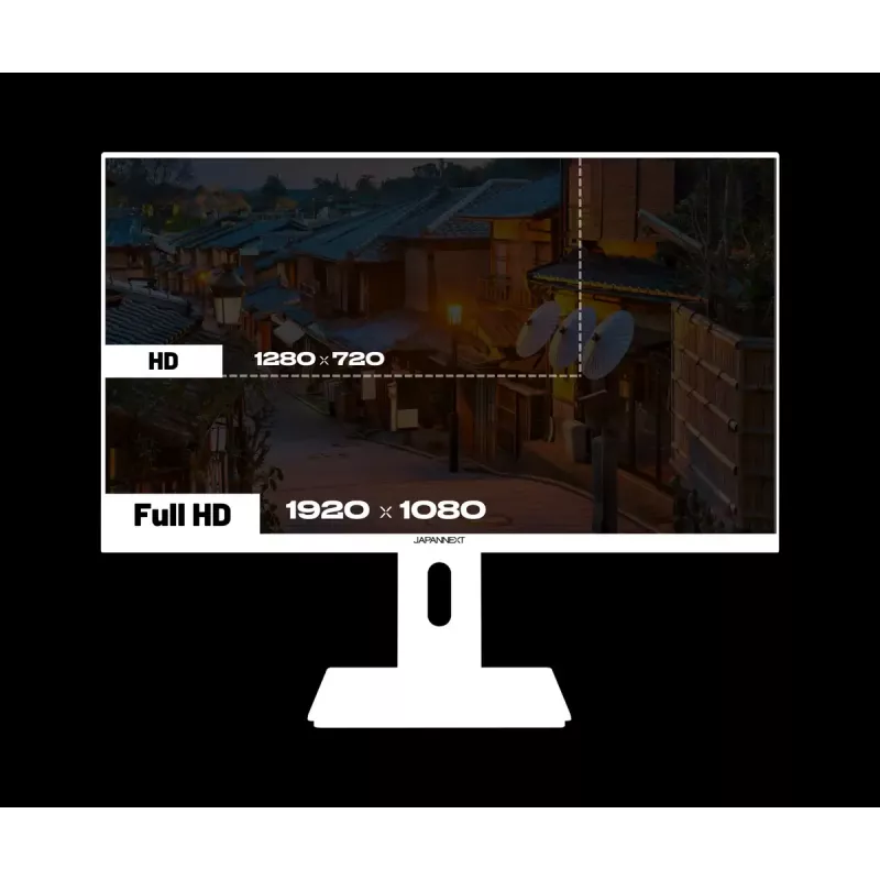 JAPANNEXT JN-I238FHD120F-HSP-W monitor komputerowy 60,5 cm (23,8 cala) 1920 x 1080 pikseli Full HD LCD Biały
