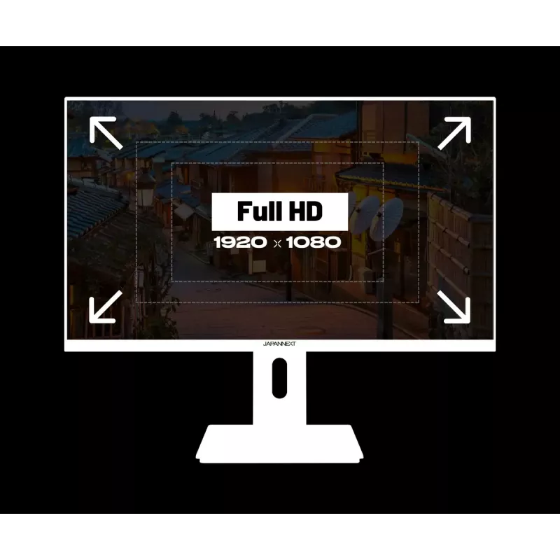 JAPANNEXT JN-I238FHD120F-HSP-W monitor komputerowy 60,5 cm (23,8 cala) 1920 x 1080 pikseli Full HD LCD Biały
