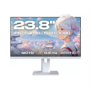 JAPANNEXT JN-I238FHD120F-HSP-W monitor komputerowy 60,5 cm (23,8 cala) 1920 x 1080 pikseli Full HD LCD Biały