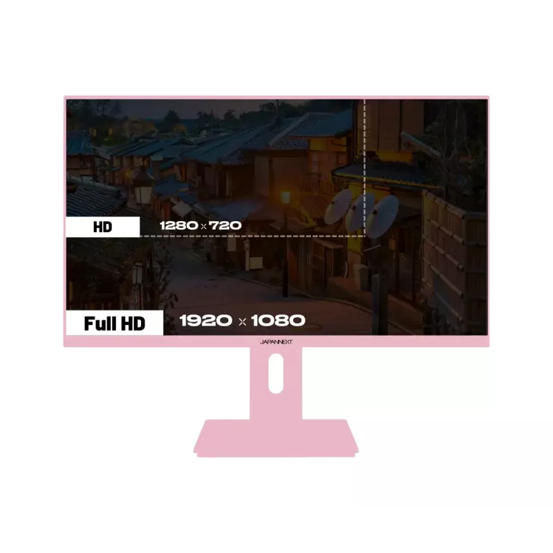 Monitor komputerowy JAPANNEXT JN-I238FHD120F-HSP-PK 60,5 cm (23,8 cala) 1920 x 1080 pikseli Full HD LCD Różowy