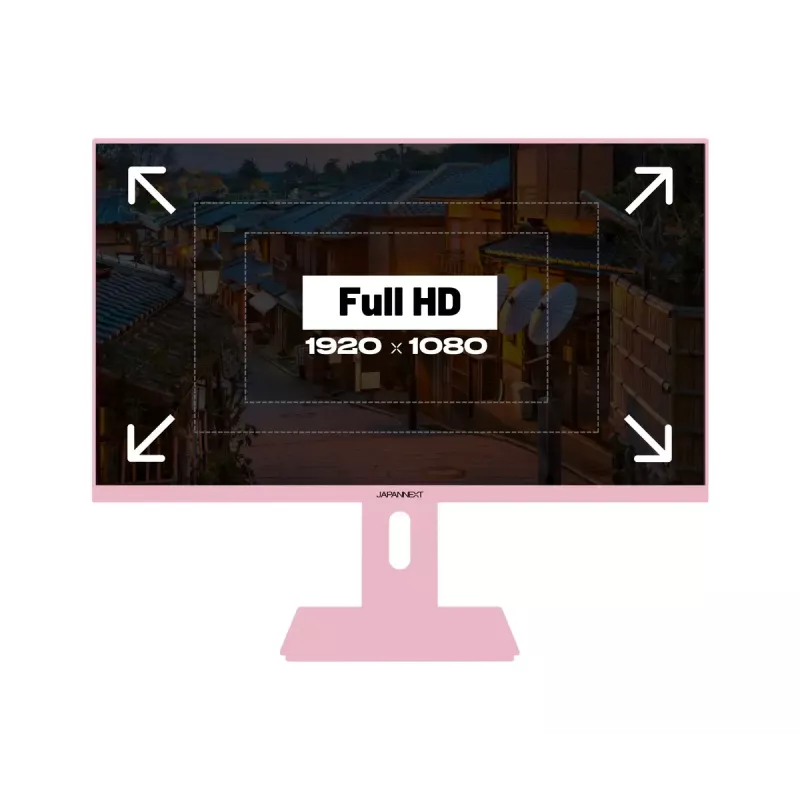 Monitor komputerowy JAPANNEXT JN-I238FHD120F-HSP-PK 60,5 cm (23,8 cala) 1920 x 1080 pikseli Full HD LCD Różowy