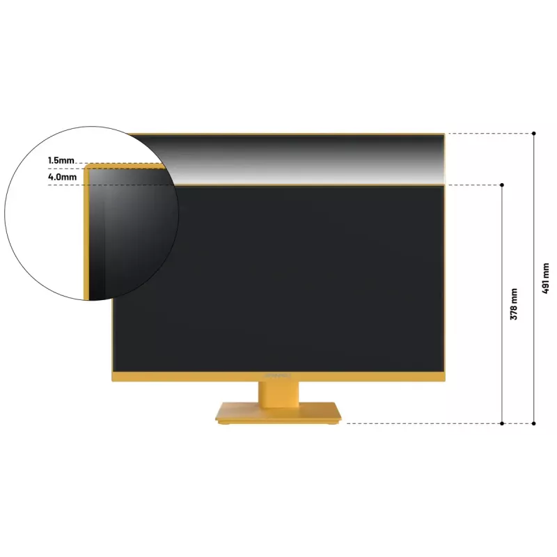 JAPANNEXT JN-I238FHD120F-HSP-YE monitor komputerowy 60,5 cm (23,8 cala) 1920 x 1080 pikseli Full HD LCD Żółty