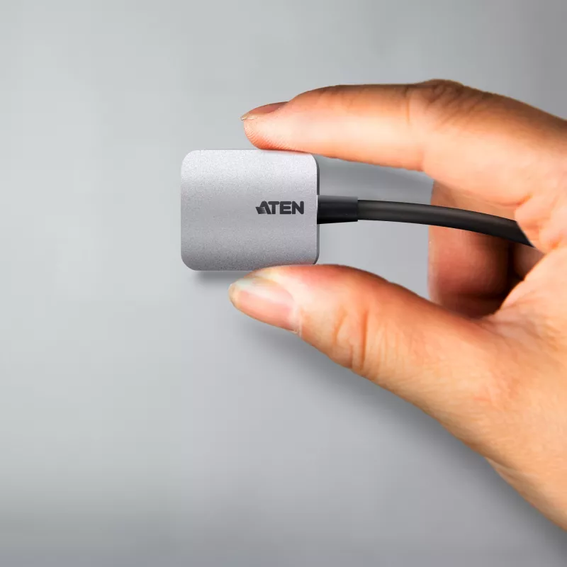 ATEN Adapter USB-C do VGA, USB Type-C, VGA (D-Sub), Męski, Żeński, Prosty, Prosty