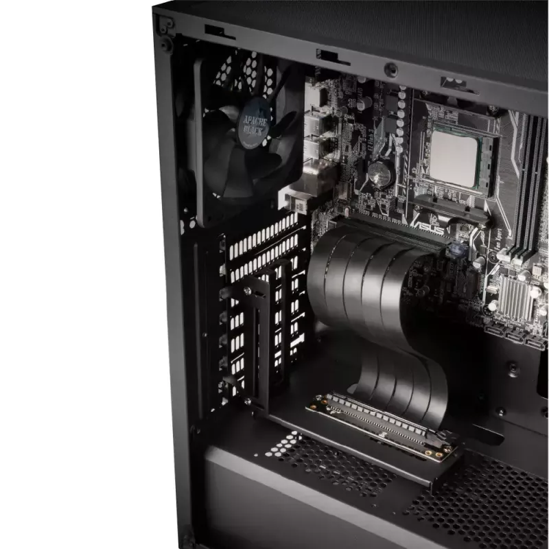 Pionowy uchwyt GPU Akasa RISER Czarny PRO