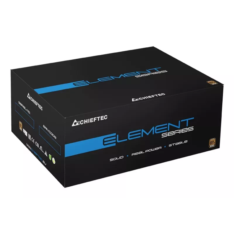 Chieftec ELP-700S zasilacz 700 W 20+4 pin ATX PS/2 Czarny