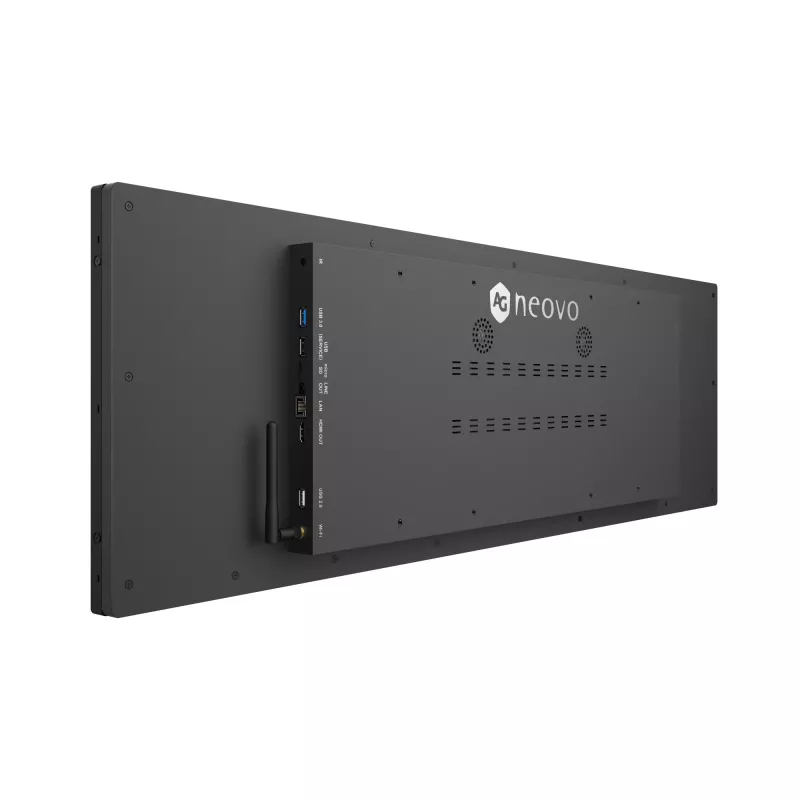 AG Neovo PB3701A Wyświetlacz reklamowy Panorama design 94 cm (37 cali) LED Wi-Fi 700 cd/m² Czarny Wbudowany procesor Android 11 24/7