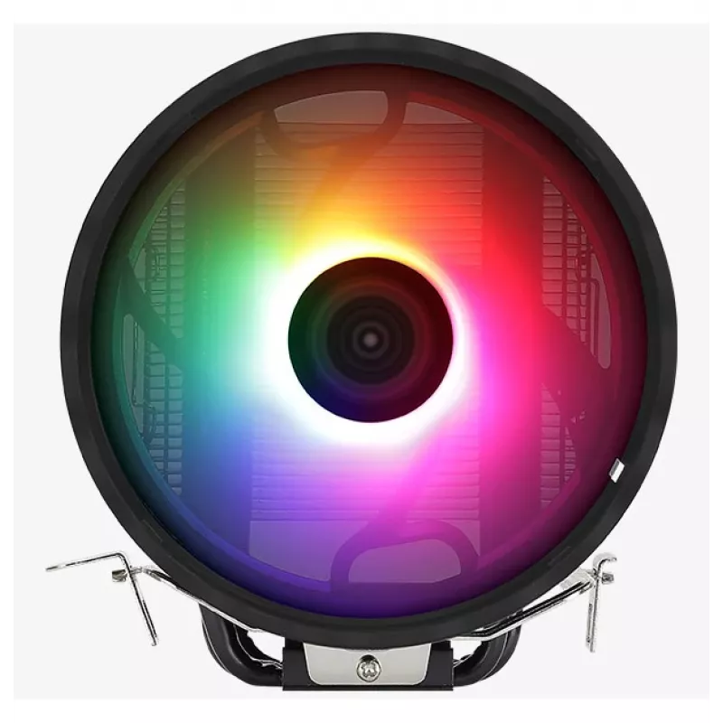 Chłodzenie powietrzne AEROCOOL Rave 3 FRGB 120 mm Czarno-Białe — 4 rurki cieplne, ARGB, Łożysko hydrauliczne, 1800 RPM