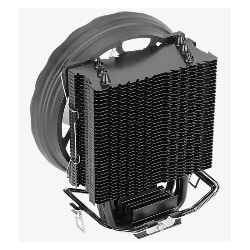 Chłodzenie powietrzne AEROCOOL Rave 3 FRGB 120 mm Czarno-Białe — 4 rurki cieplne, ARGB, Łożysko hydrauliczne, 1800 RPM
