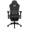 Aerocool ROYALASHBK Premium Ergonomiczne krzesło gamingowe z podnóżkami Technologia Aeroweave Czarny