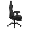 Aerocool ROYALASHBK Premium Ergonomiczne krzesło gamingowe z podnóżkami Technologia Aeroweave Czarny