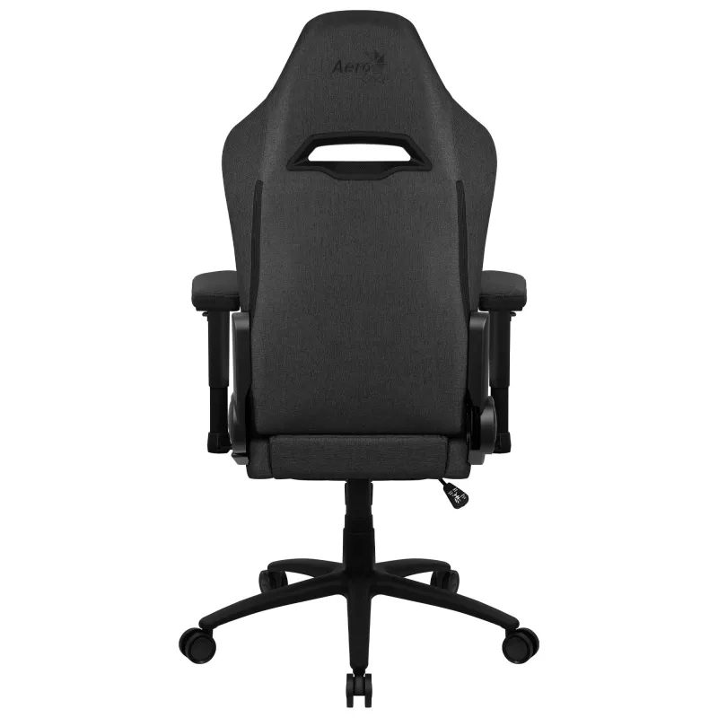 Aerocool ROYALASHBK Premium Ergonomiczne krzesło gamingowe z podnóżkami Technologia Aeroweave Czarny