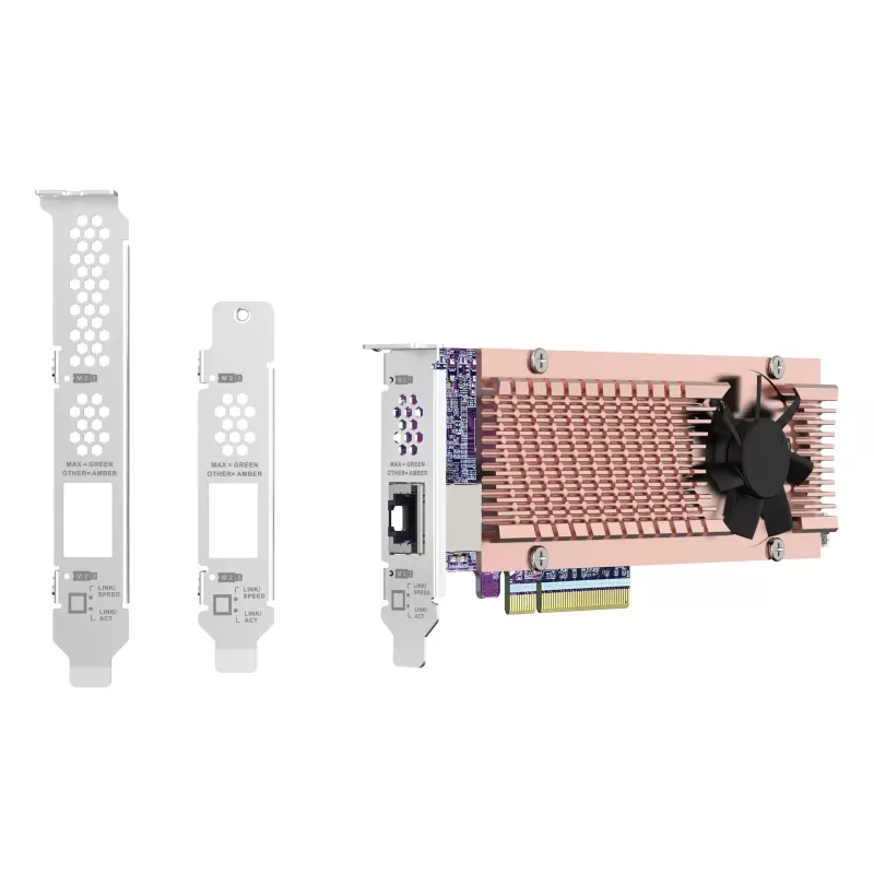 Karta QNAP QM2 karty interfejsów/adapter Wewnętrzny PCIe, RJ-45