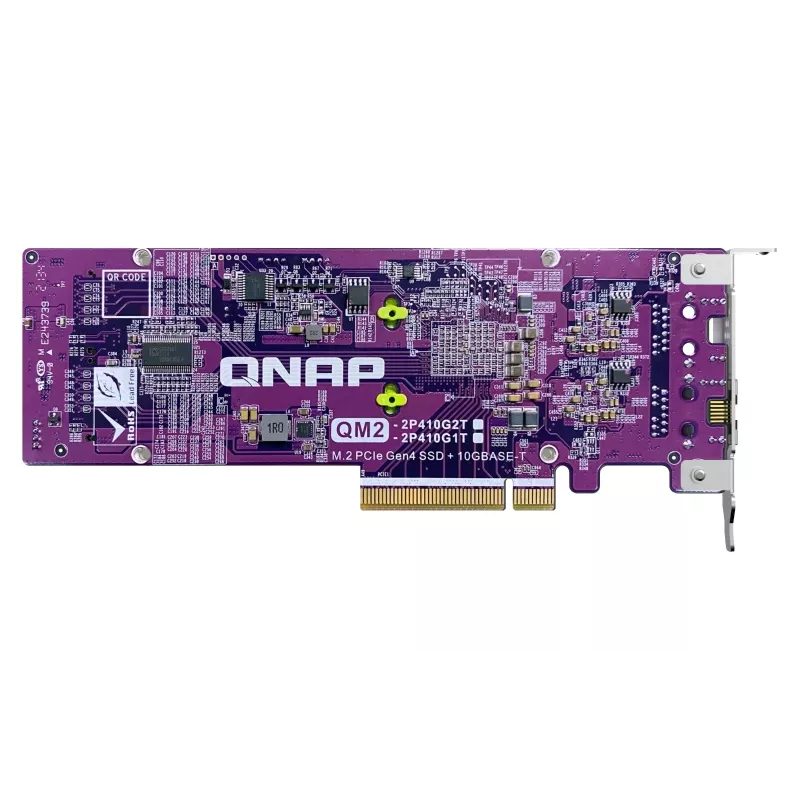 Karta QNAP QM2 karty interfejsów/adapter Wewnętrzny PCIe, RJ-45