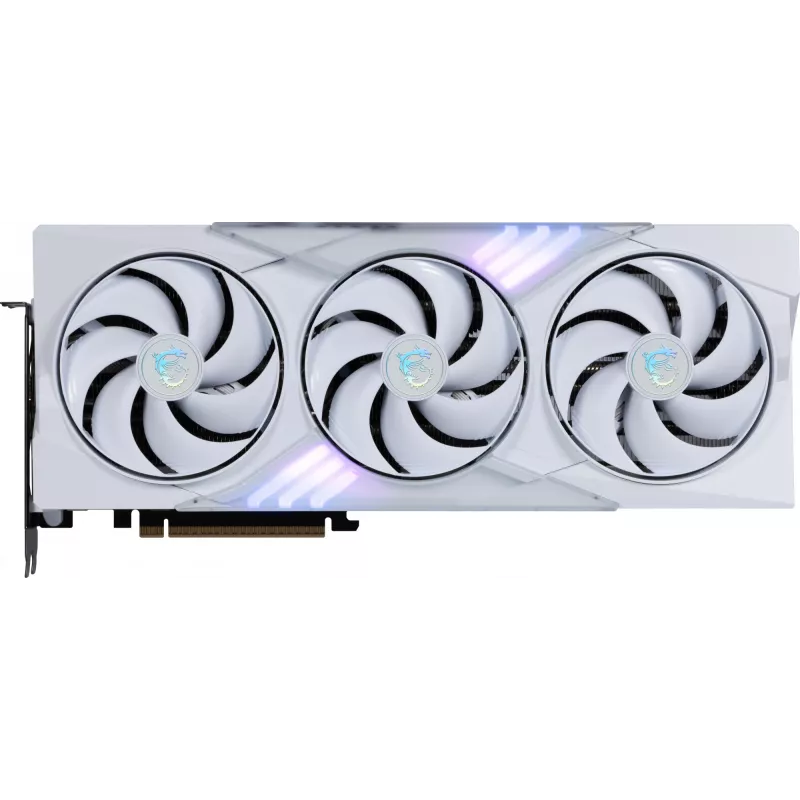 Karta graficzna MSI GeForce RTX 5080 16 GB GDDR7, PCIe 5.0, 256-bit, 3xDP 2.1a + HDMI 2.1b, 360W, 3 wentylatory, Biała