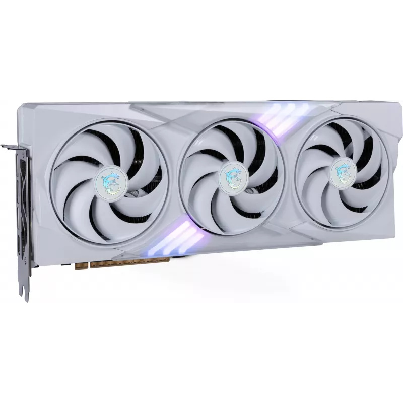 Karta graficzna MSI GeForce RTX 5080 16 GB GDDR7, PCIe 5.0, 256-bit, 3xDP 2.1a + HDMI 2.1b, 360W, 3 wentylatory, Biała