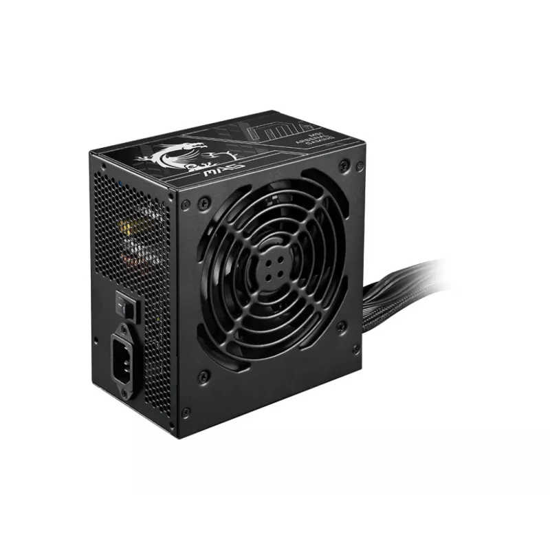 Zasilacz MSI MAG A750BN PCIE5 II 750 W, 24-pin ATX, niemodularny, 80 PLUS Bronze, wentylator 120 mm, czarny