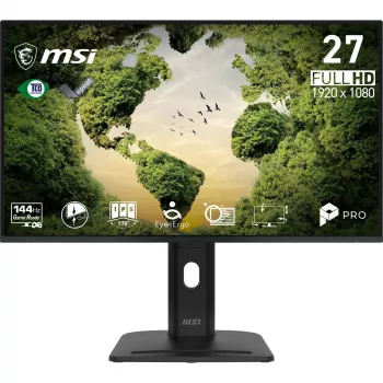 27-calowy monitor komputerowy MSI Pro MP275PGN E14, 1920×1080 Full HD IPS, 4 ms, 300 cd/m², VESA, głośniki, regulacja wysokości, czarny