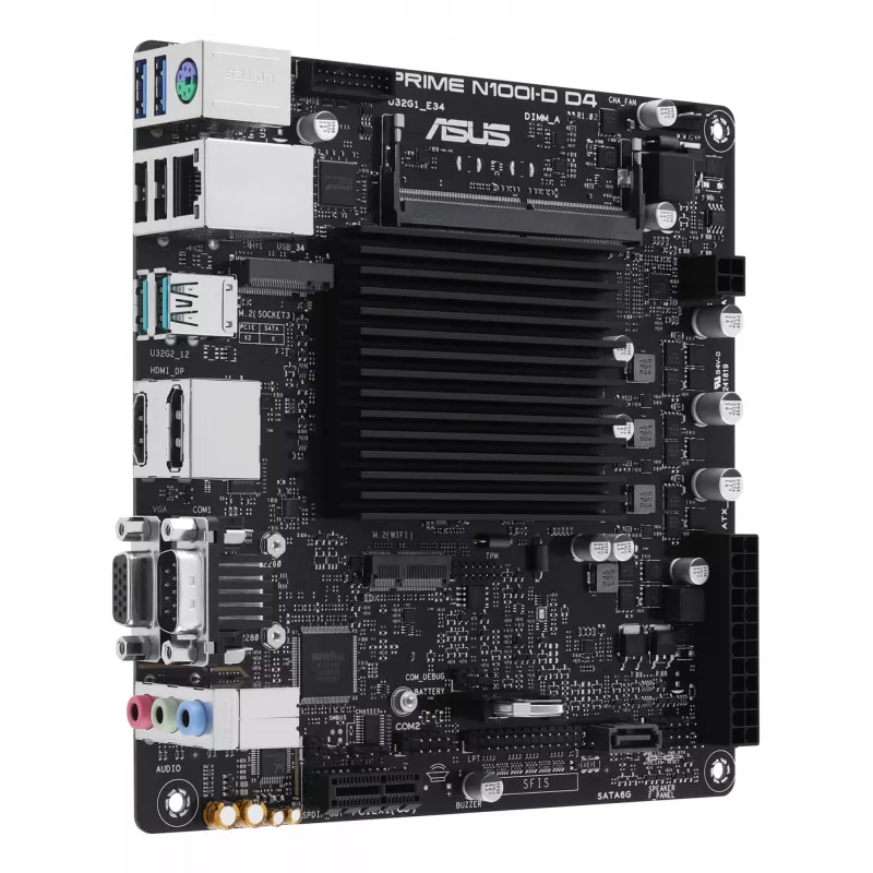 Płyta główna ASUS PRIME N100I-D D4, układ Intel, gniazdo NA, mini ITX