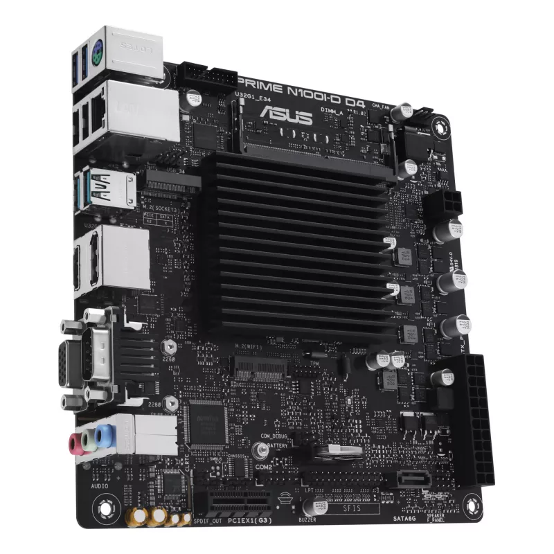 Płyta główna ASUS PRIME N100I-D D4, układ Intel, gniazdo NA, mini ITX
