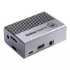 Obudowa komputerowa ASUS Tinker Fanless — aluminiowa, srebrna, obudowa pasywnie chłodzona