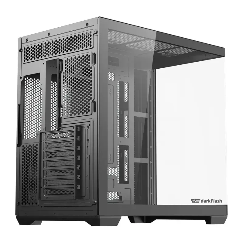Obudowa komputerowa Darkflash C280 (czarna) z 7 preinstalowanymi wentylatorami