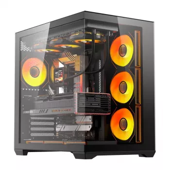 Obudowa komputerowa Darkflash C280 (czarna) z 7 preinstalowanymi wentylatorami