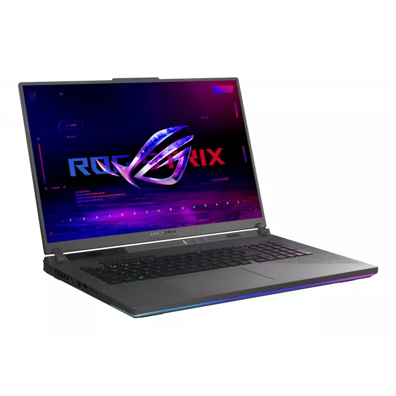 ASUS ROG Strix G18 G814PP-S8014W AMD Ryzen™ 9 8940HX Laptop 45,7 cm (18 cali) WUXGA 32 GB DDR5-SDRAM 1 TB SSD NVIDIA GeForce RTX 5070 Wi-Fi 6E (802.11ax) Windows 11 Home niemiecki Czarny, Szary