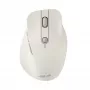 Bezprzewodowa mysz praworęczna ASUS MD105 MK-WH — RF + Bluetooth, 2400 DPI, kółko przewijania, bateria, beżowa