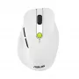 Mysz ASUS MD105 /VT-GN — praworęczna, bezprzewodowa RF + Bluetooth, 2400 DPI, kółko przewijania, zasilana bateriami, biała/zielona