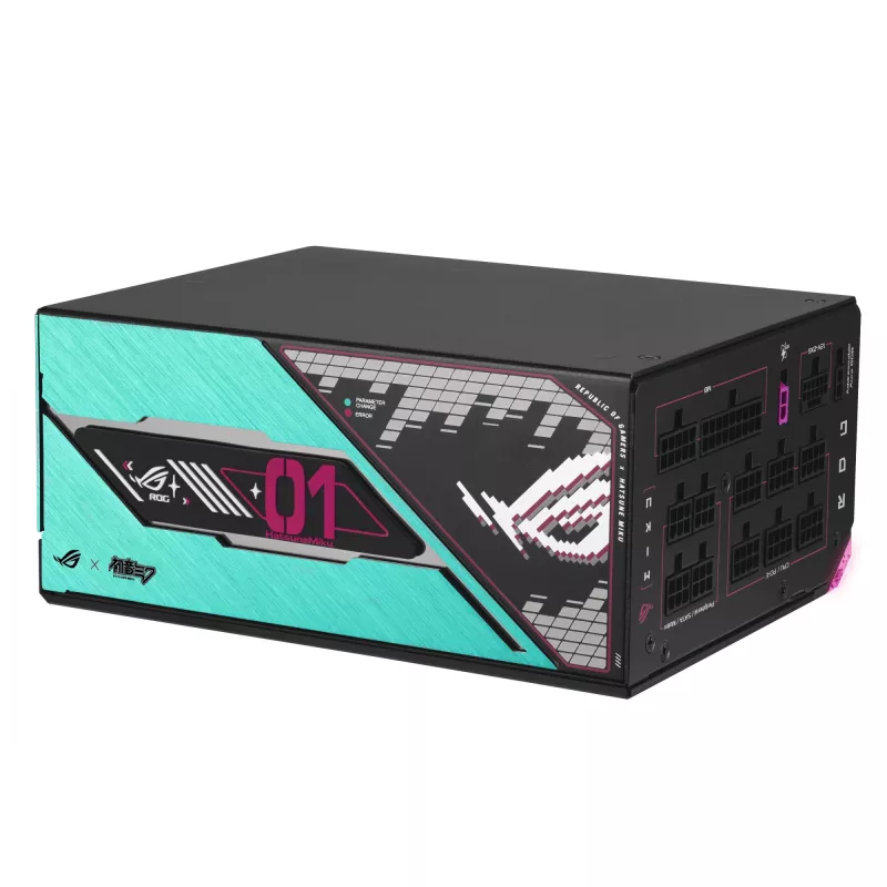 ASUS ROG -THOR-1200P3-MIKU zasilacz 1200 W 20+4 pin ATX ATX Wielokolorowy